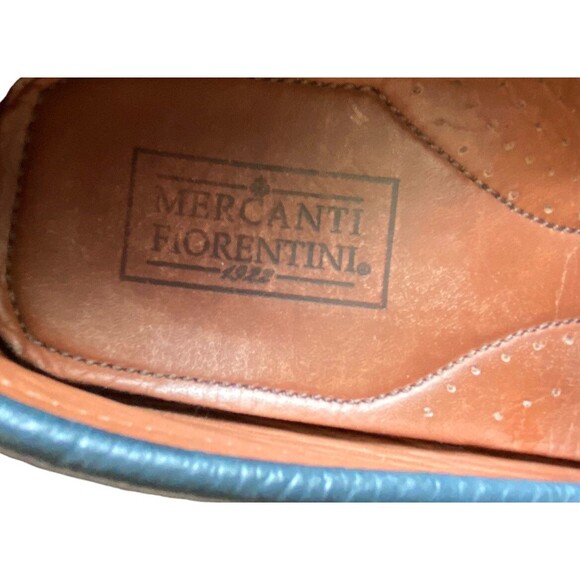 Mens Leather Horsebit Style Loafers Size 8.5 Blue Driving Shoes Italian Preppy‎ main image 5